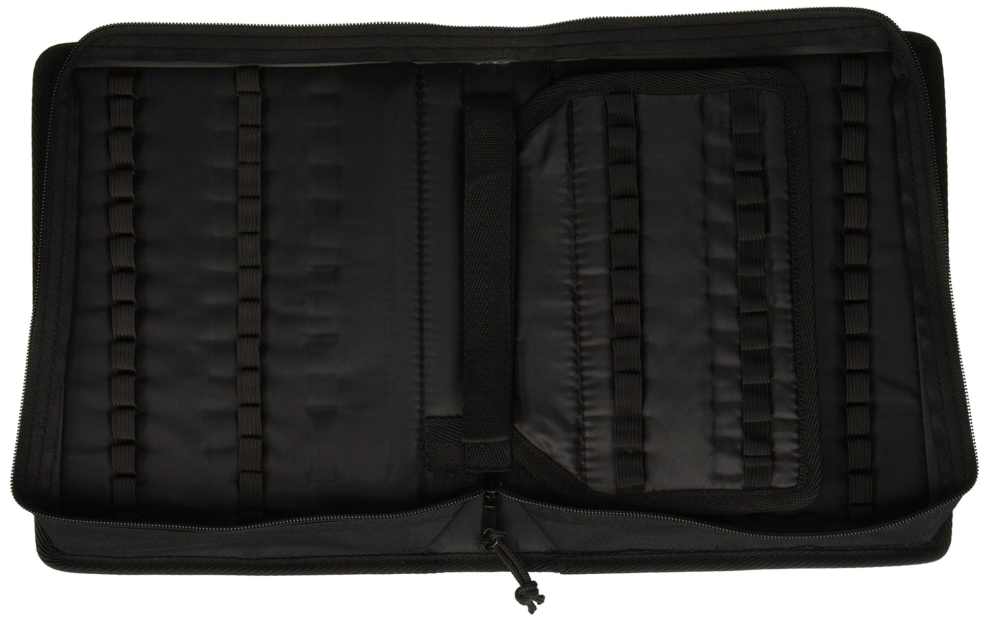 Deluxe Black Nylon Pencil Holder Zippered Case -Holds up to 96 Pencils!