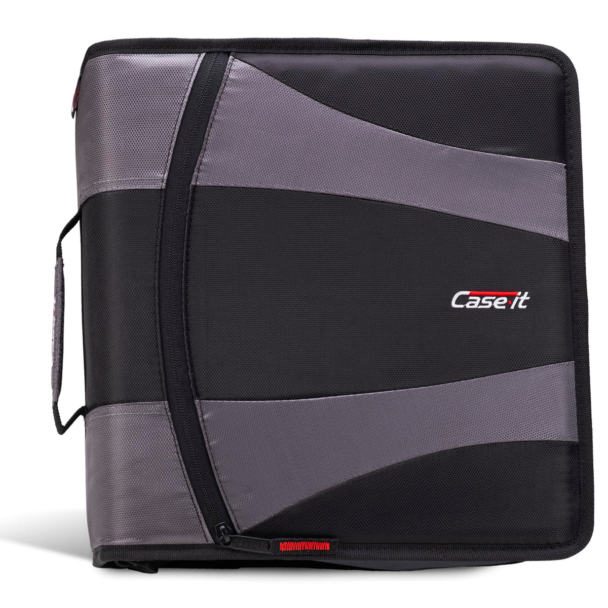 Case-it Dual Zipper Binder | Two 2" D-Rings | 800-Sheet | Dual-301 Black