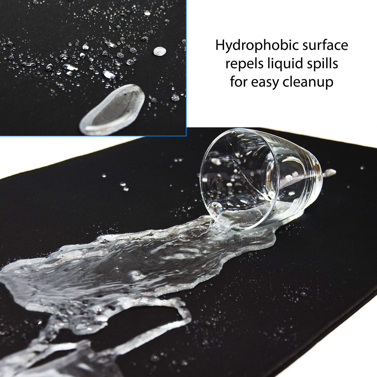 Traverse Ridge Gaming Mouse Pad (5mm) Massive 46 inch | 46x17.3x0.20 Extra Thick | Black | Stitched
