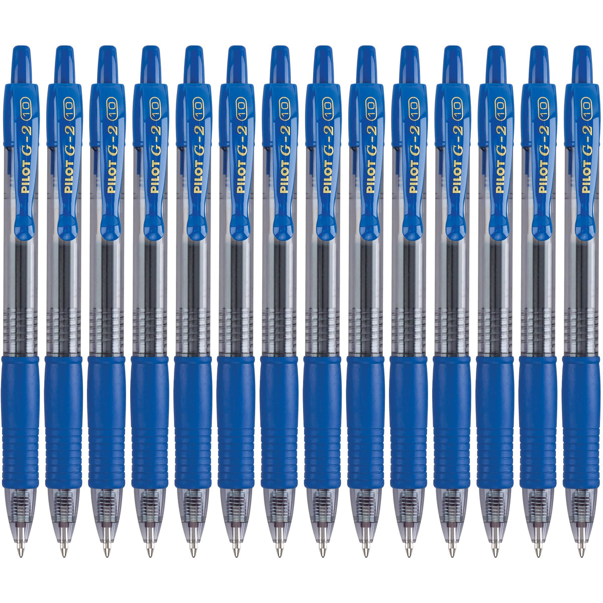 PILOT G2 Premium Gel Roller Pens, Blue Ink Pens Bold Point, Pack of 14