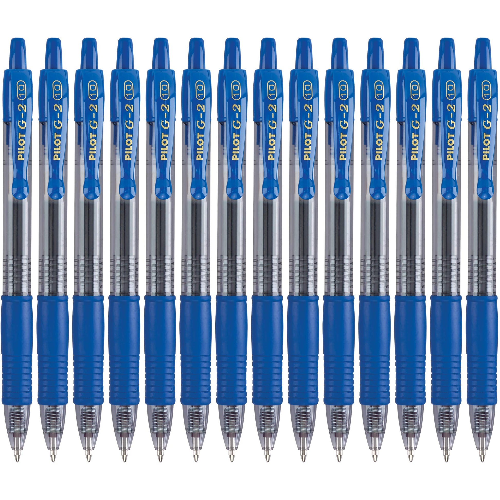 PILOT G2 Premium Gel Roller Pens, Blue Ink Pens Bold Point, Pack of 14