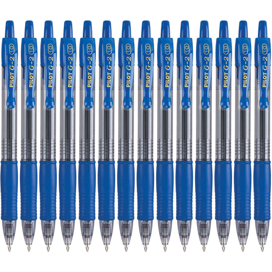 PILOT G2 Premium Gel Roller Pens, Blue Ink Pens Bold Point, Pack of 14