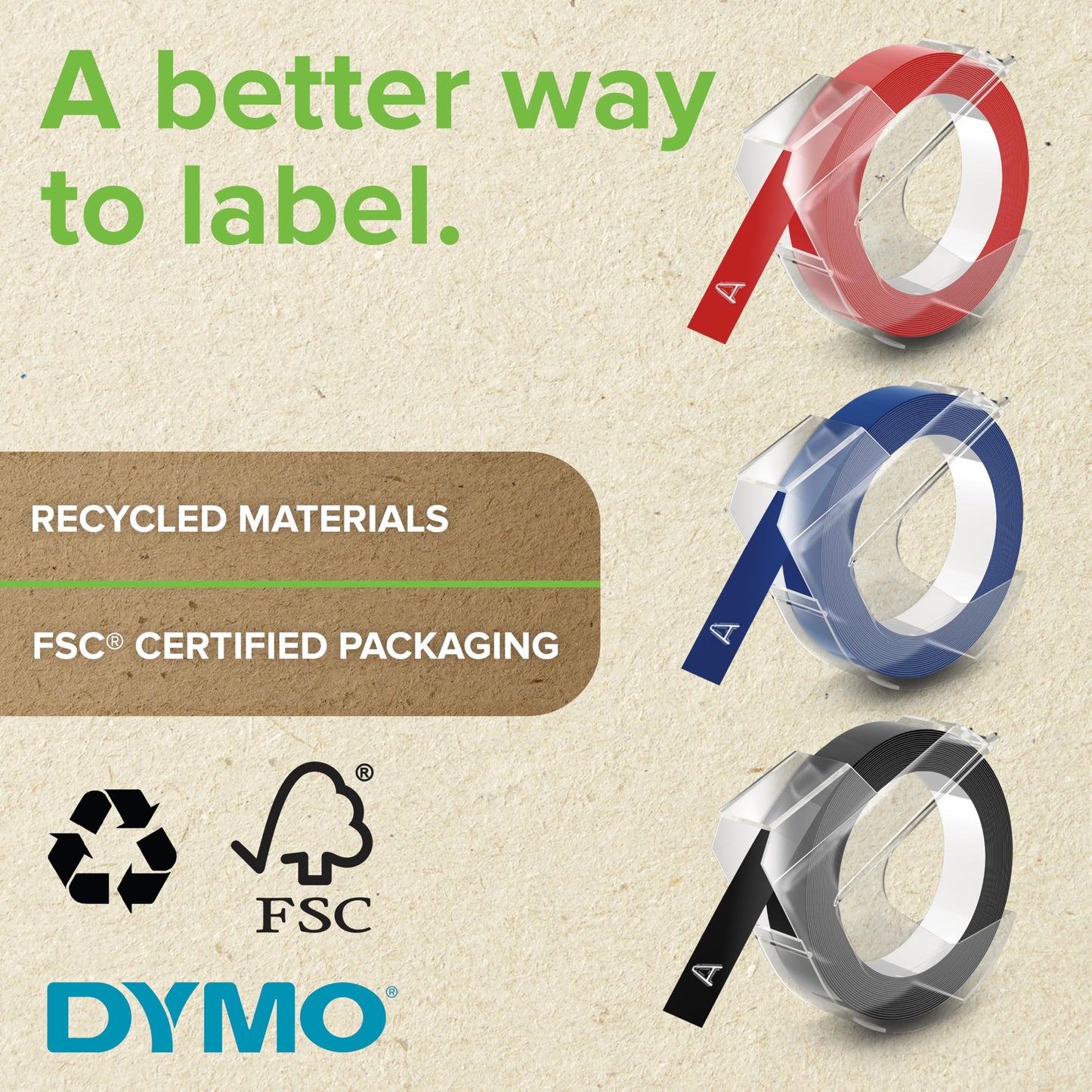 Dymo Embossing Tape_P Pack of 3