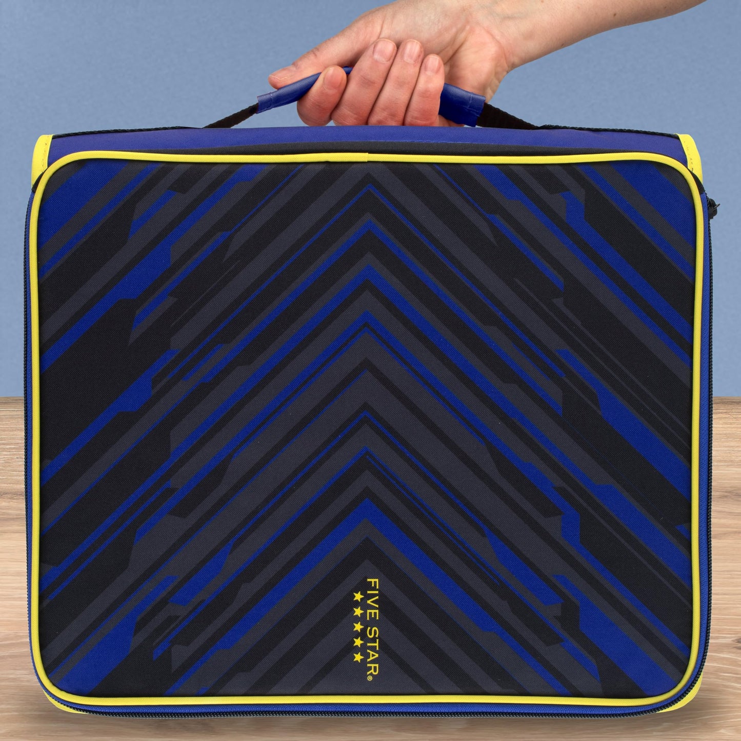 Five Star Zipper Binder 2 Inch O-Rings Case Organiser with Multi-Access and 5-Tab Expanding File