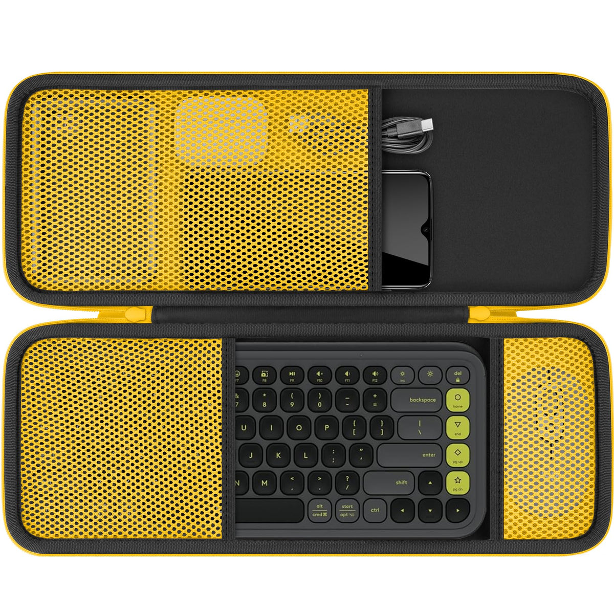 co2CREA Hard Case for Logitech POP ICON Keyboard & Mouse Combo, Graphite