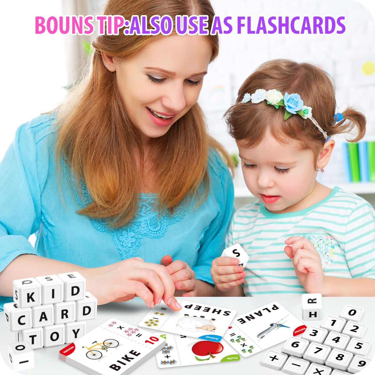 Yolscue Montessori Matching Letter Games,Educational Toys for 3-8 Year Olds Boys Girls,Alphabet