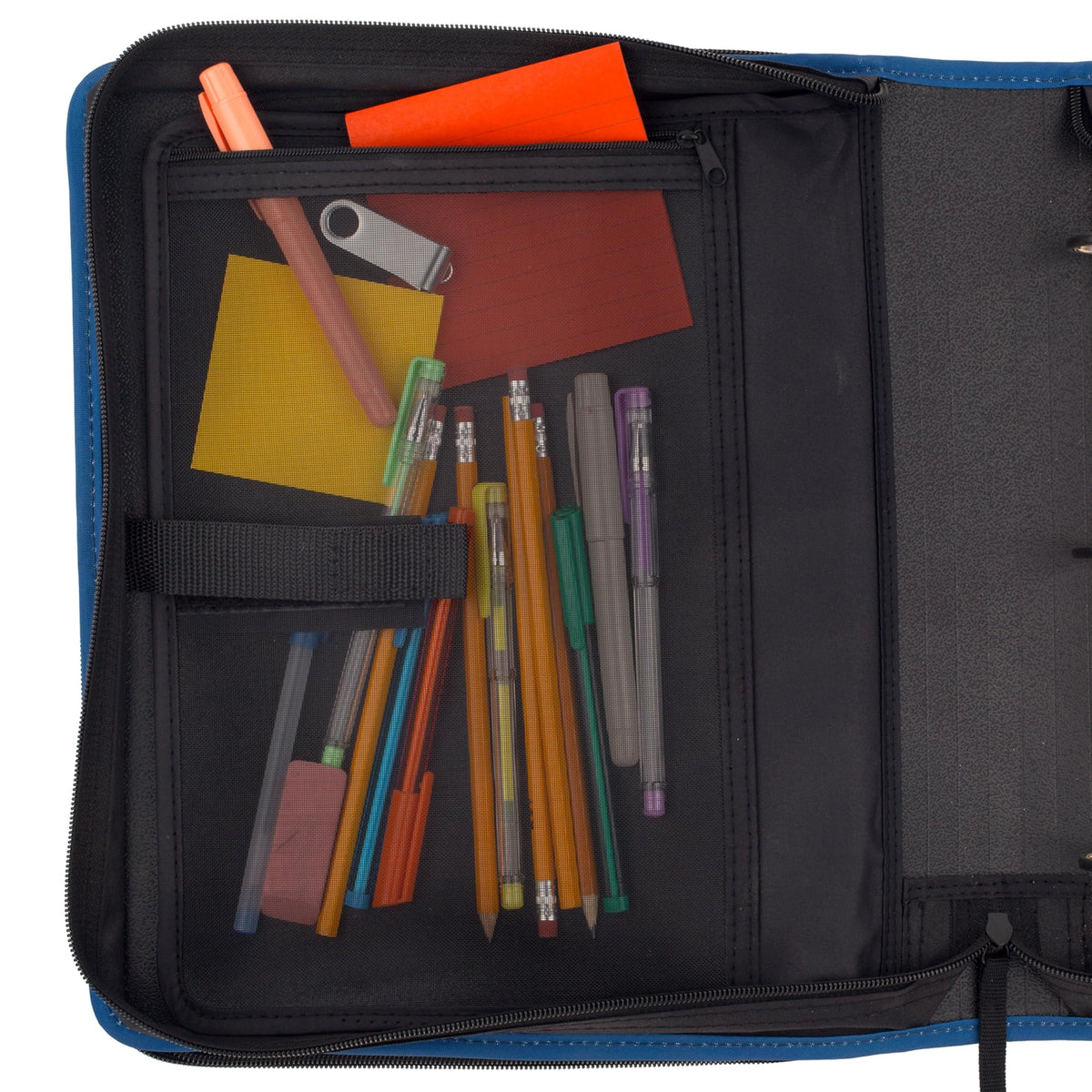 Five Star Zipper Binder, 2 Inch 3-Ring Binder with Round Rings, 5-Tab Expanding File, 380 Sheet