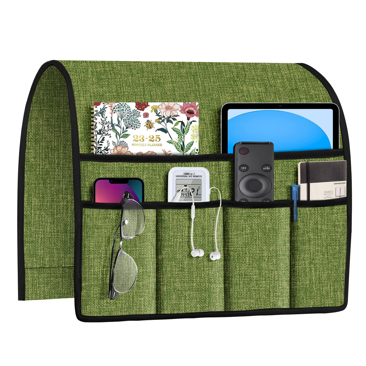Joywell Remote Control Holder Armchair Caddy Macaw Green