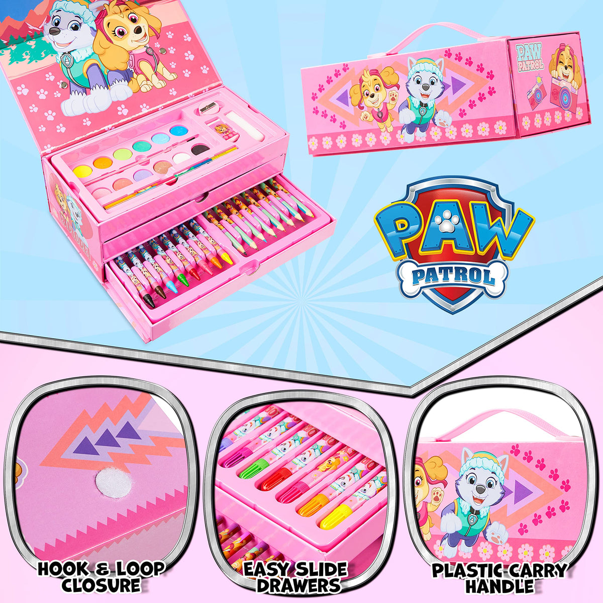 Paw Patrol Colored Pencils Art Supplies Kids Set Coloring Stationery Girls Boys Drawing Pencils