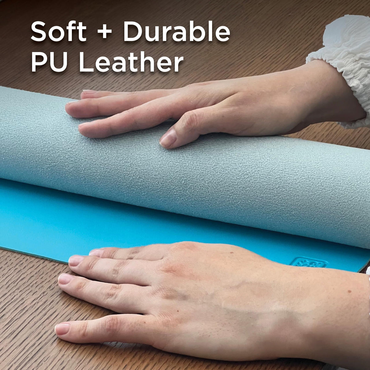Black+Decker Faux Leather Desk Mat for Keyboard & Mouse