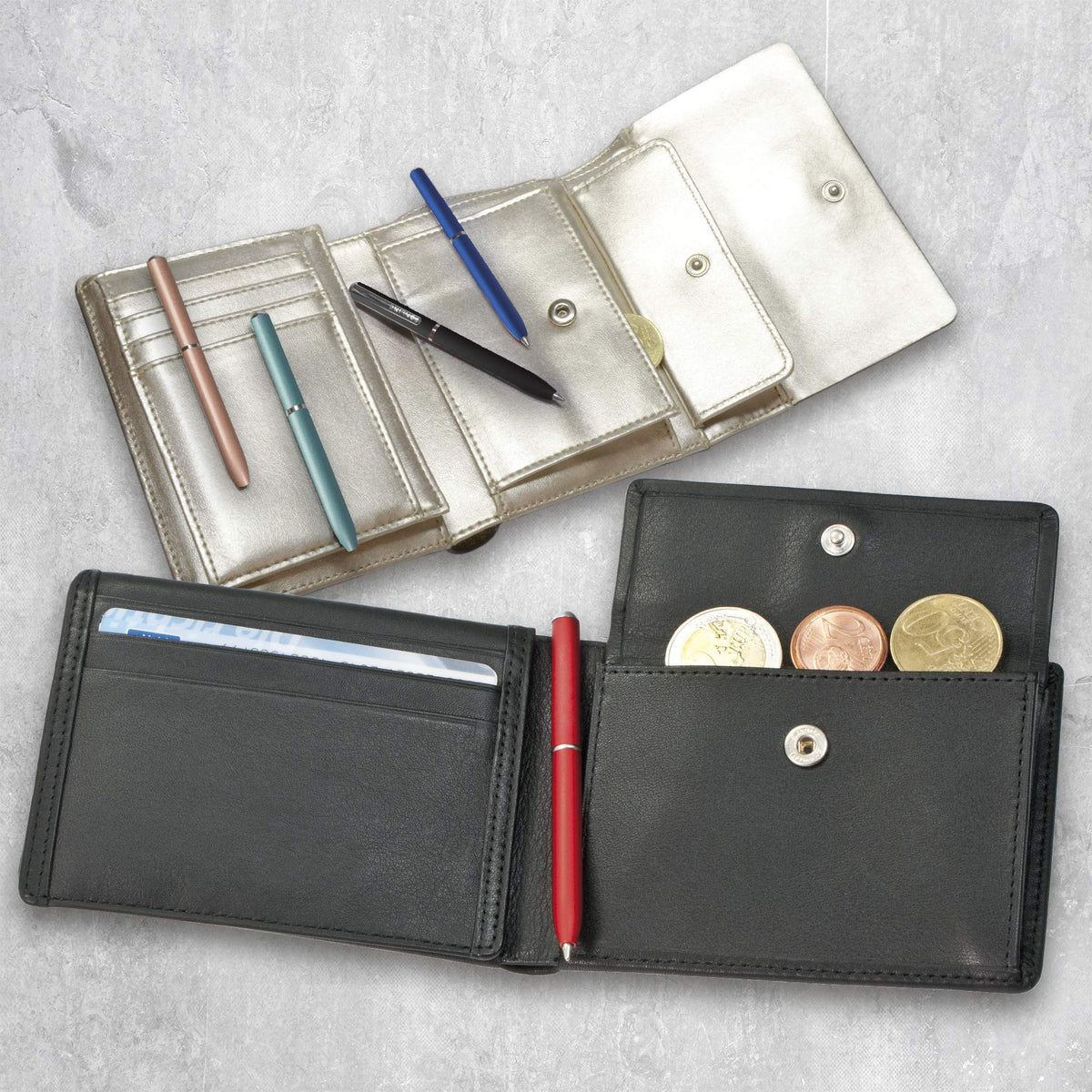 Online mini twist ballpoint pen Rosegold with metal clip │ standard pen refill │ small pens for the