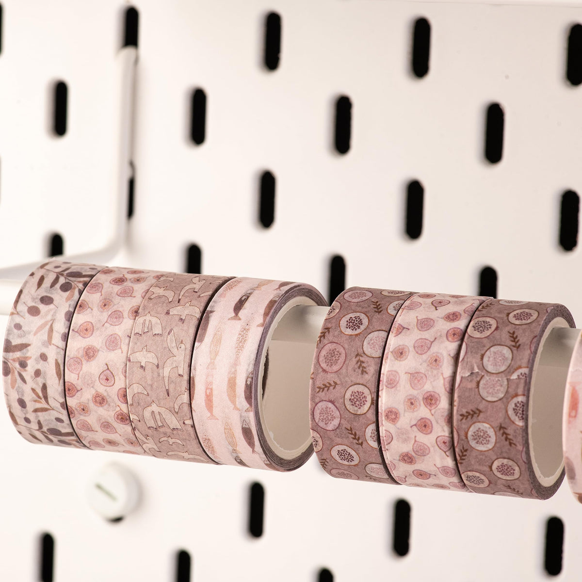DIVERSEBEE Pastel Washi Tape Set, 5 Rolls Decorative Scrapbook Tape, Cute Craft Tape, Scrapbooking