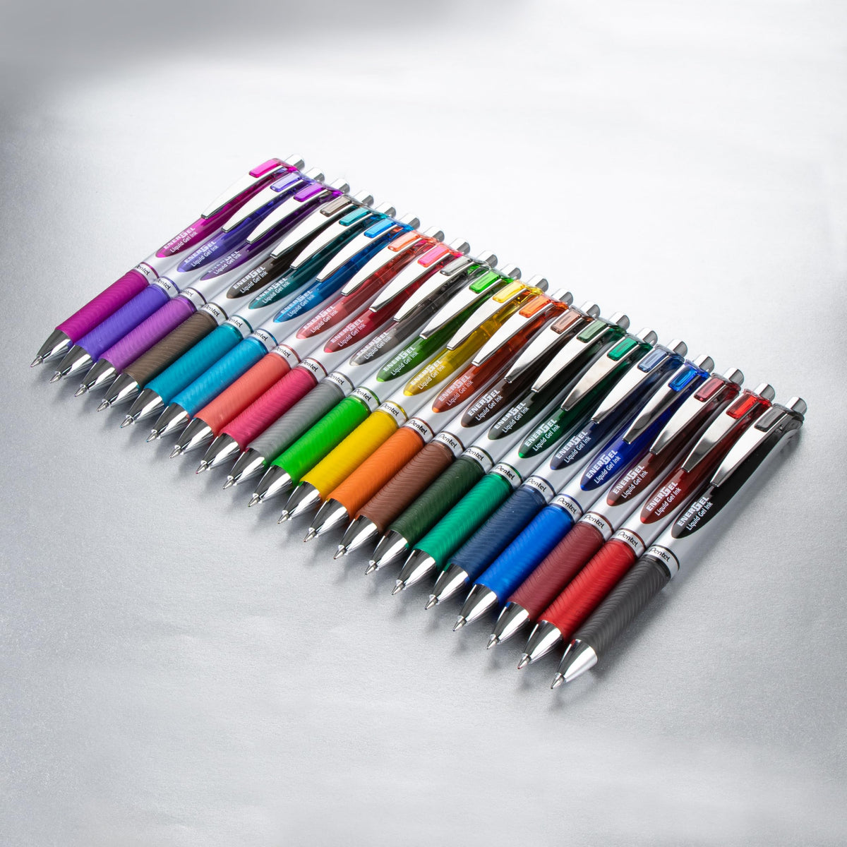 Pentel EnerGel RTX Retractable Liquid Gel Pen, (0.7mm), Medium Line, Metal Tip, Assorted Ink