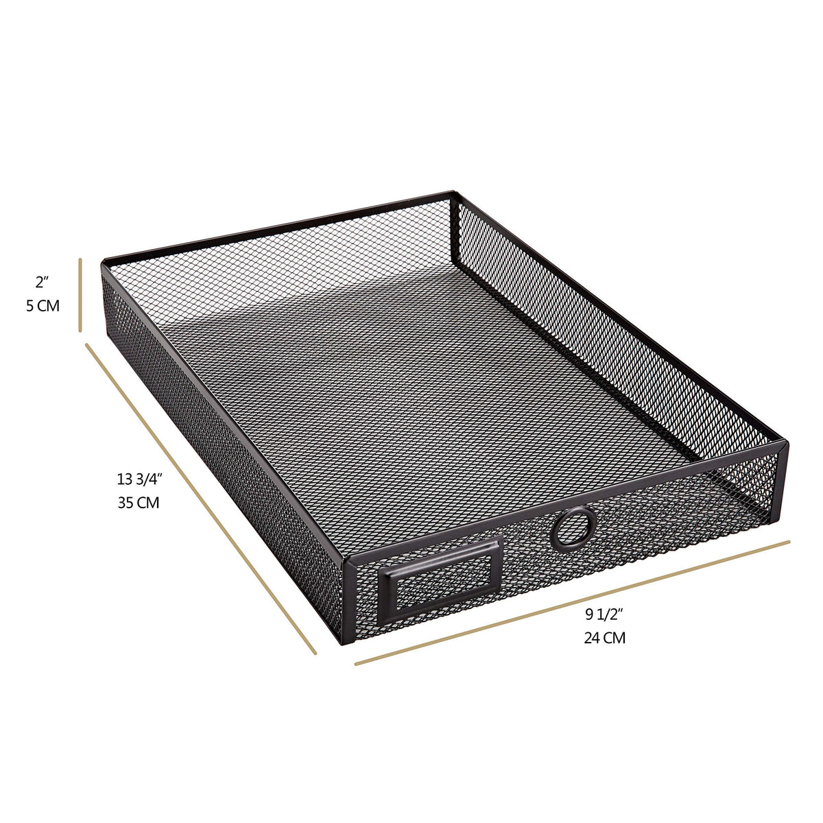 Annova Desk Organizer Wire Mesh 3 Tier Sliding Drawers Paper Sorter/Multifunctional/Premium Solid