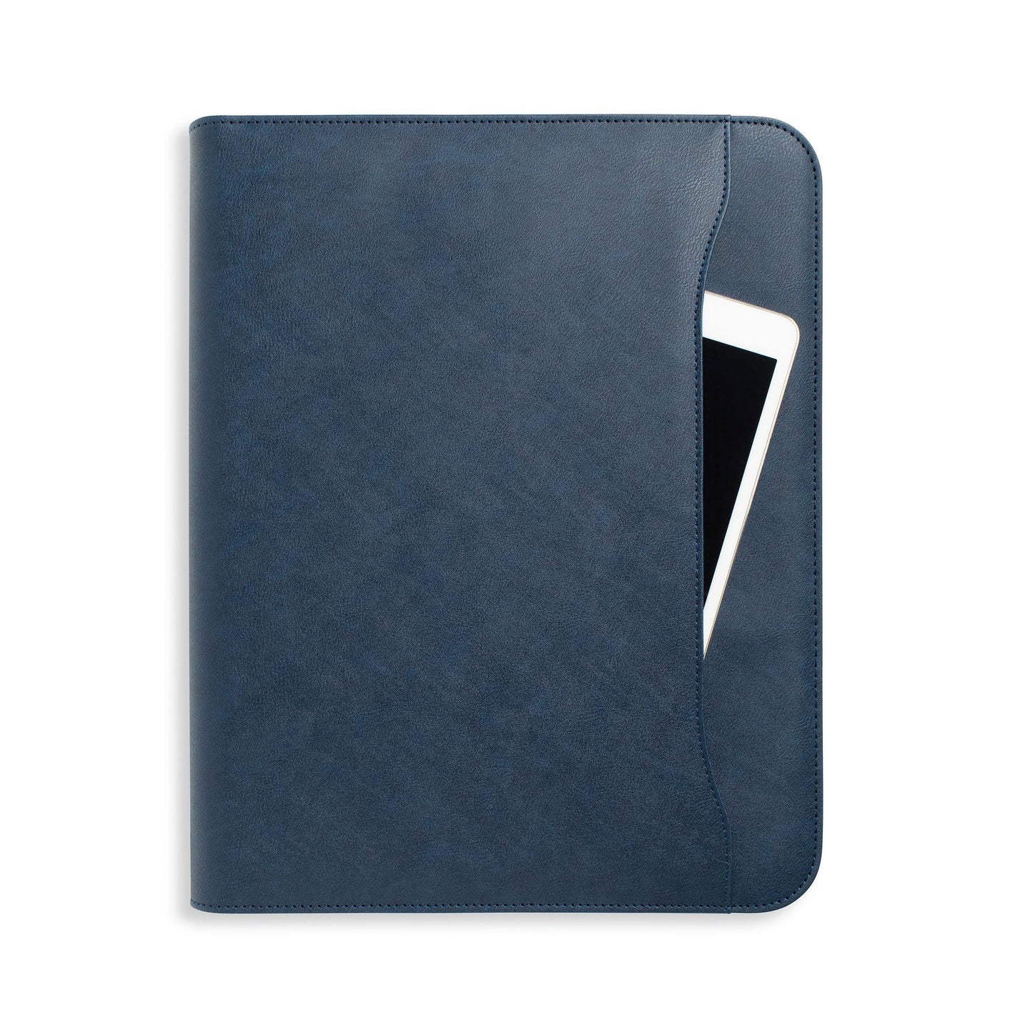 Forevermore Portfolio Binder, 1.5" Permanent 3-Ring, Vegan Leather, Blue
