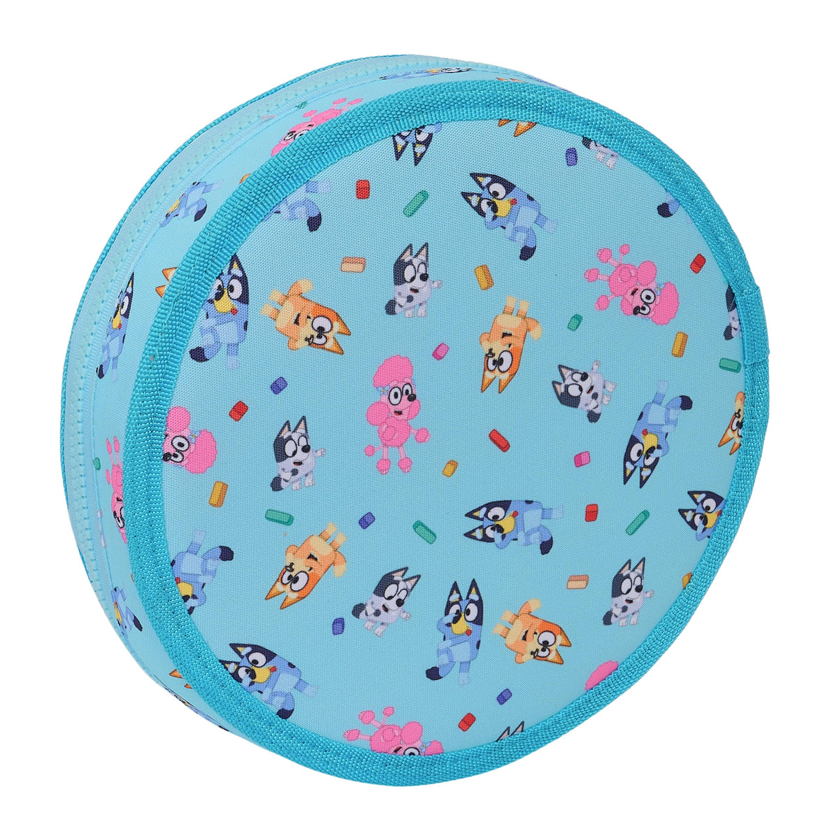 Safta Blue – Round Pencil Case, with 18 Pieces, Easy Cleaning, Children's Pencil Case, Child, Ideal