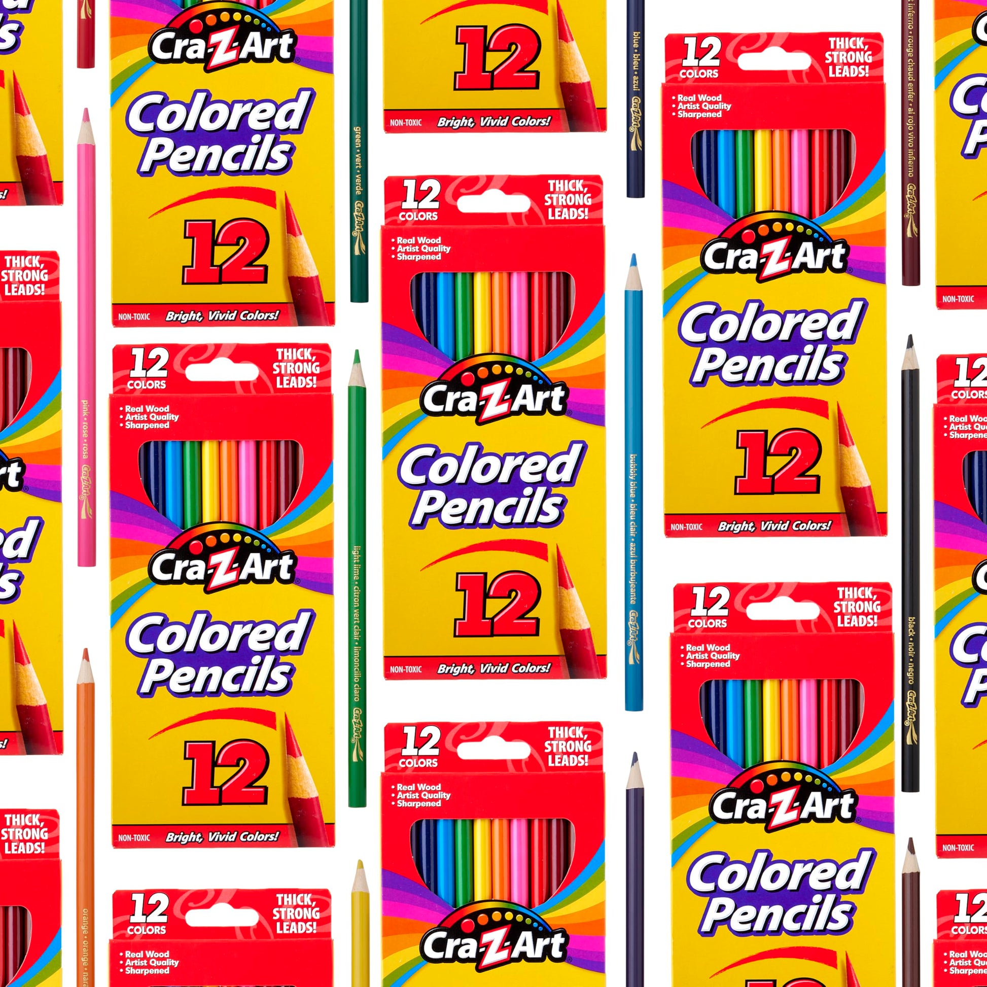 Cra-Z-Art Bulk Colored Pencils, 18 Packs of 12ct Colored Pencils, School Supplies, Classroom