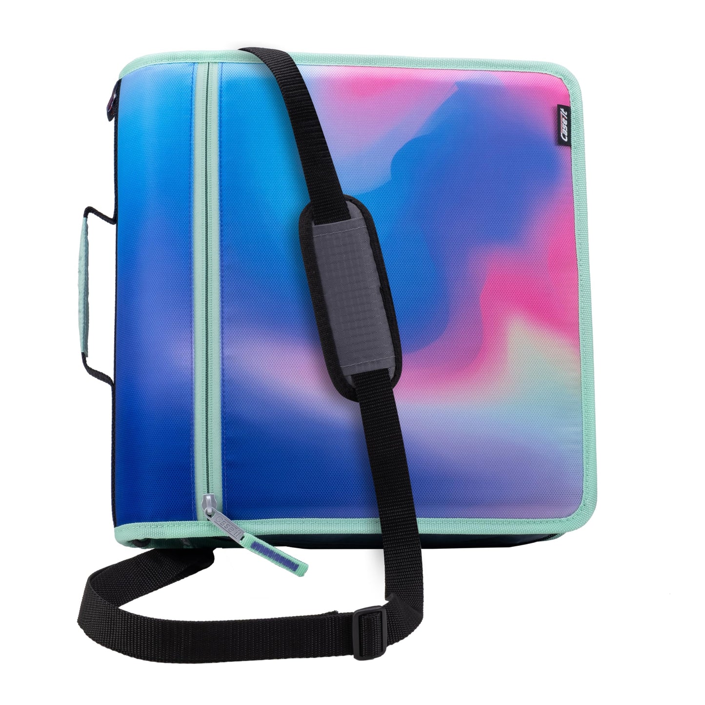 Case-it Zipper Binder | 3-Inch O-Rings | 600-Sheet | D-146 Northern Lights