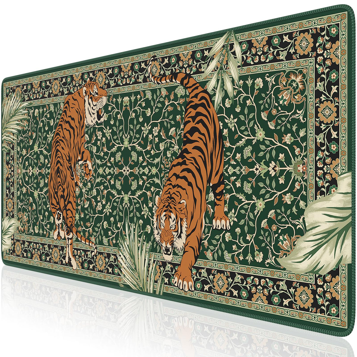 HAOCOO Large Gaming Desk Pad Mat, Non-Slip Desk Mouse Pad(Green)