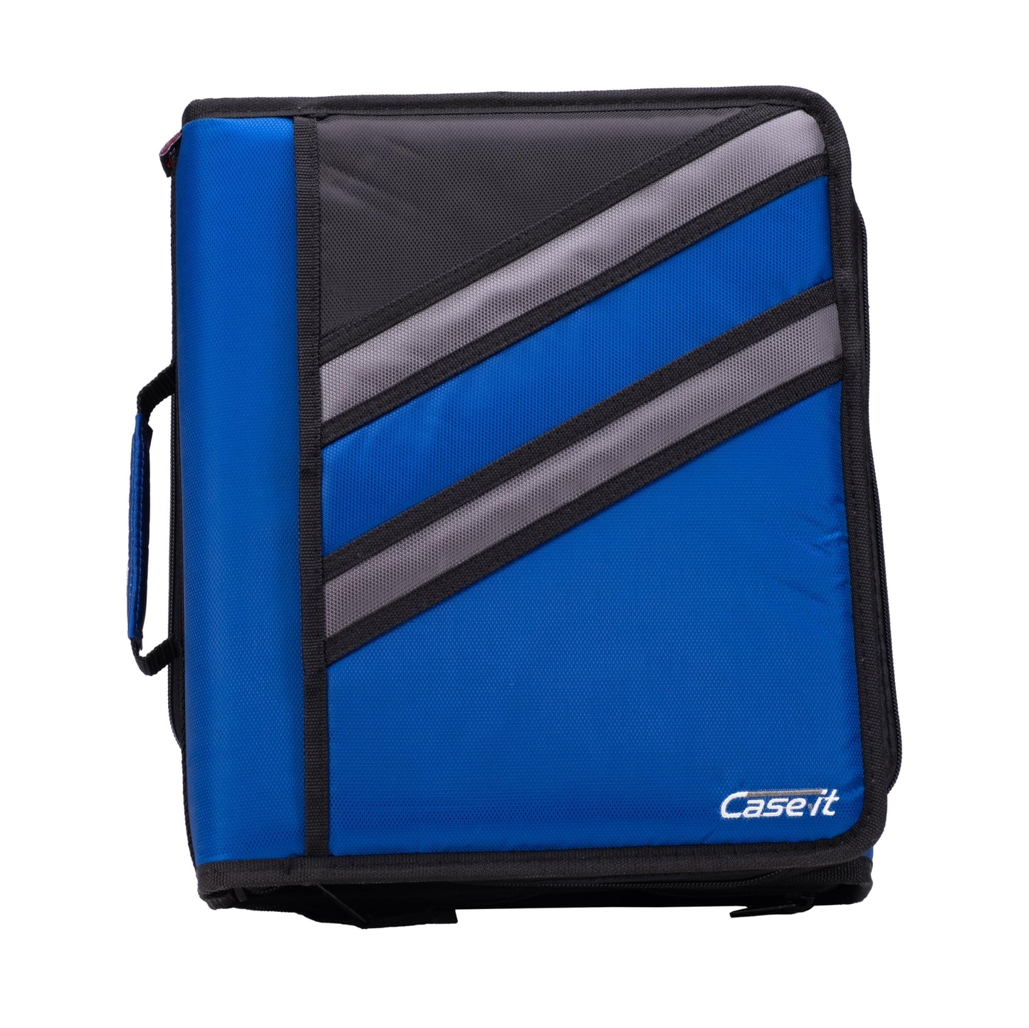 Case-it Zipper Binder | Dual 1.5" D-Rings | 500-Sheet | Z-176 Midnight Blue