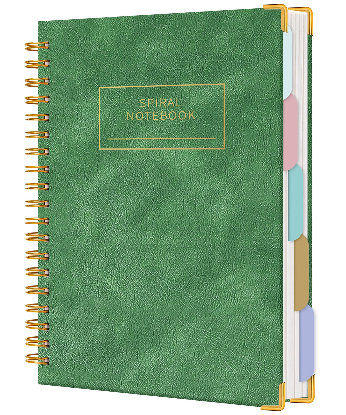 Yoment Hardcover Spiral Notebooks for Work 240 Pages Notebook with Dividers