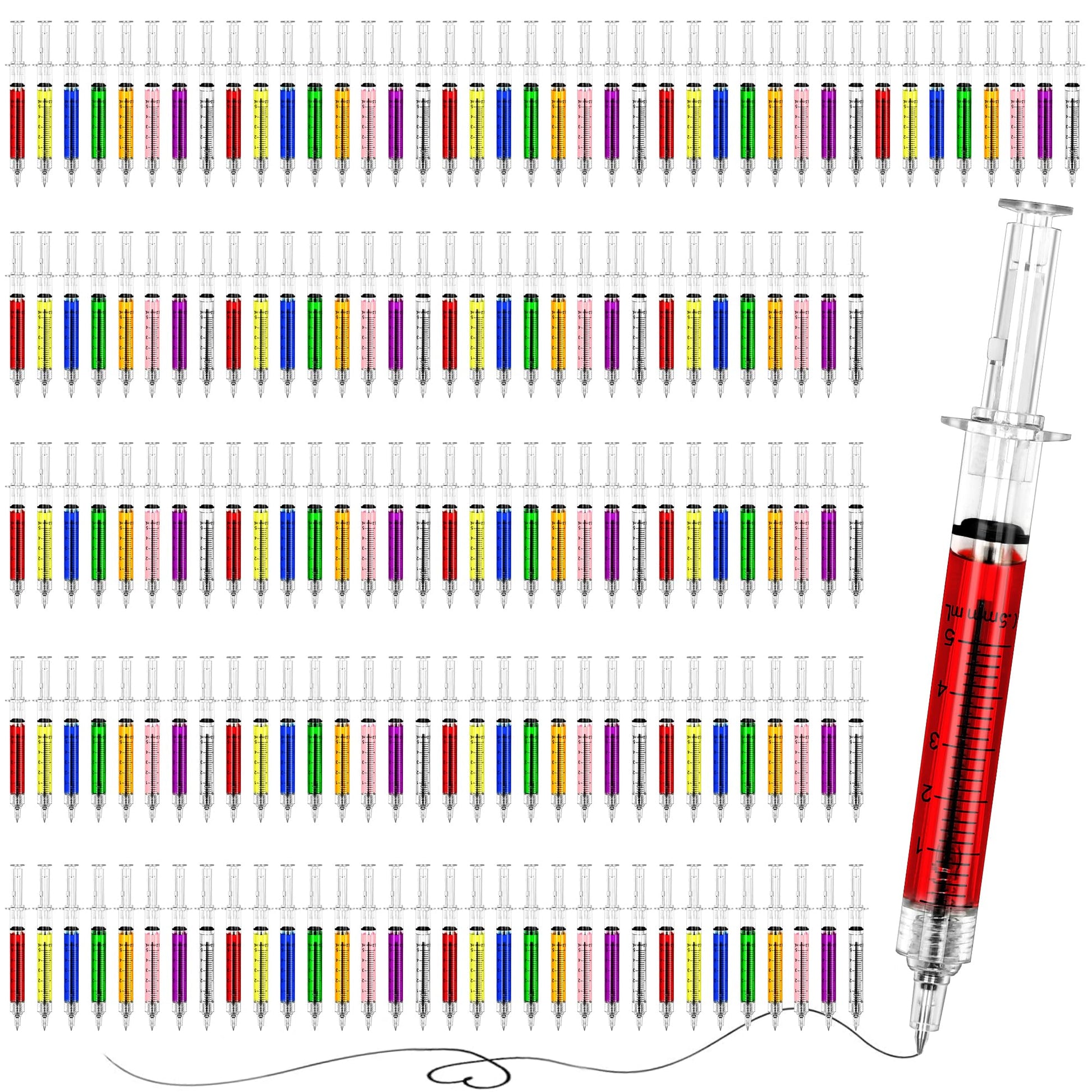 200PCS Bulk Syringe Pens Retractable, Nurse Appreciation for Hospital Teams