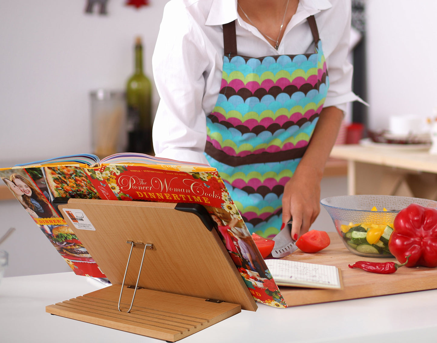 A+ Book Stand BS1500 11.8x8.5 Portable Adjustable Foldable Bookstand Holder for Reading Hands Free