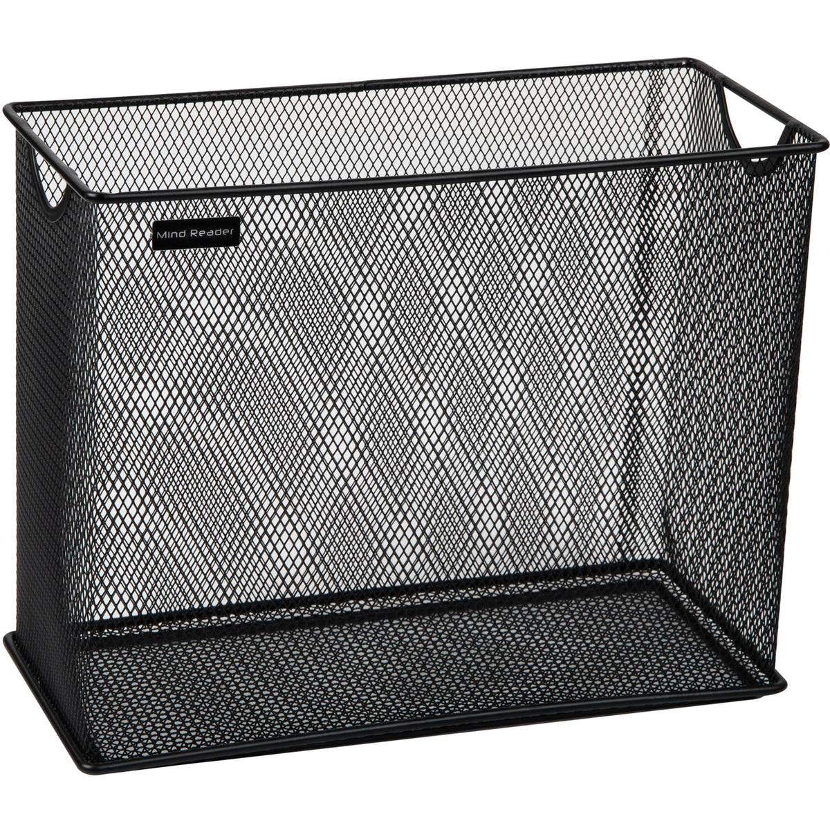 Mind Reader Vertical File Storage, Desktop Organizer, Hanging Files, Office, Metal Mesh, 12.25"L x