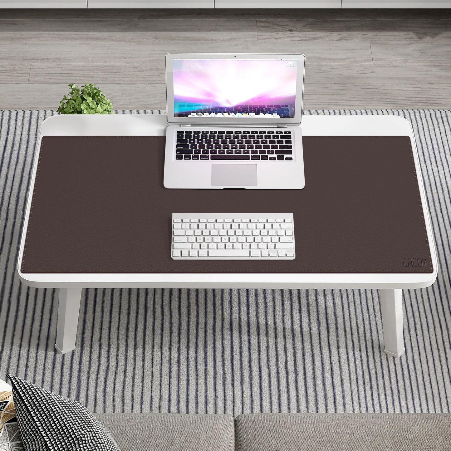 Cacoy 40" x 16" PU Leather Desk Pad Blotters, XXL Large Computer Mouse Pad for Office and Home
