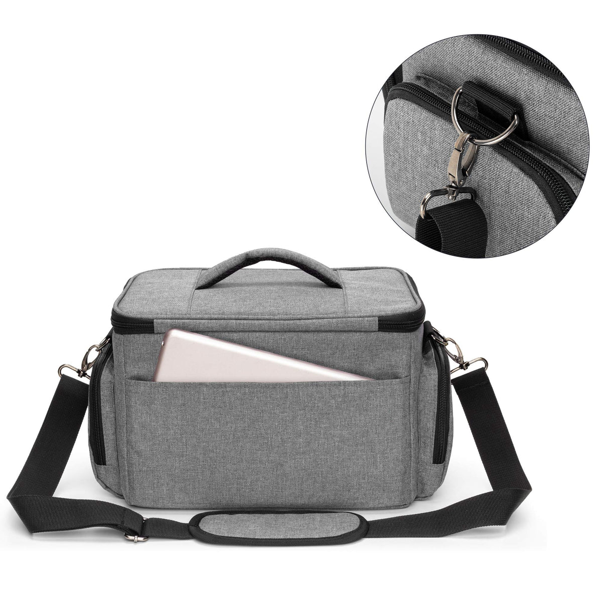 LUXJA Carrying Case Compatible with Cricut Joy and Easy Press Mini, Gray