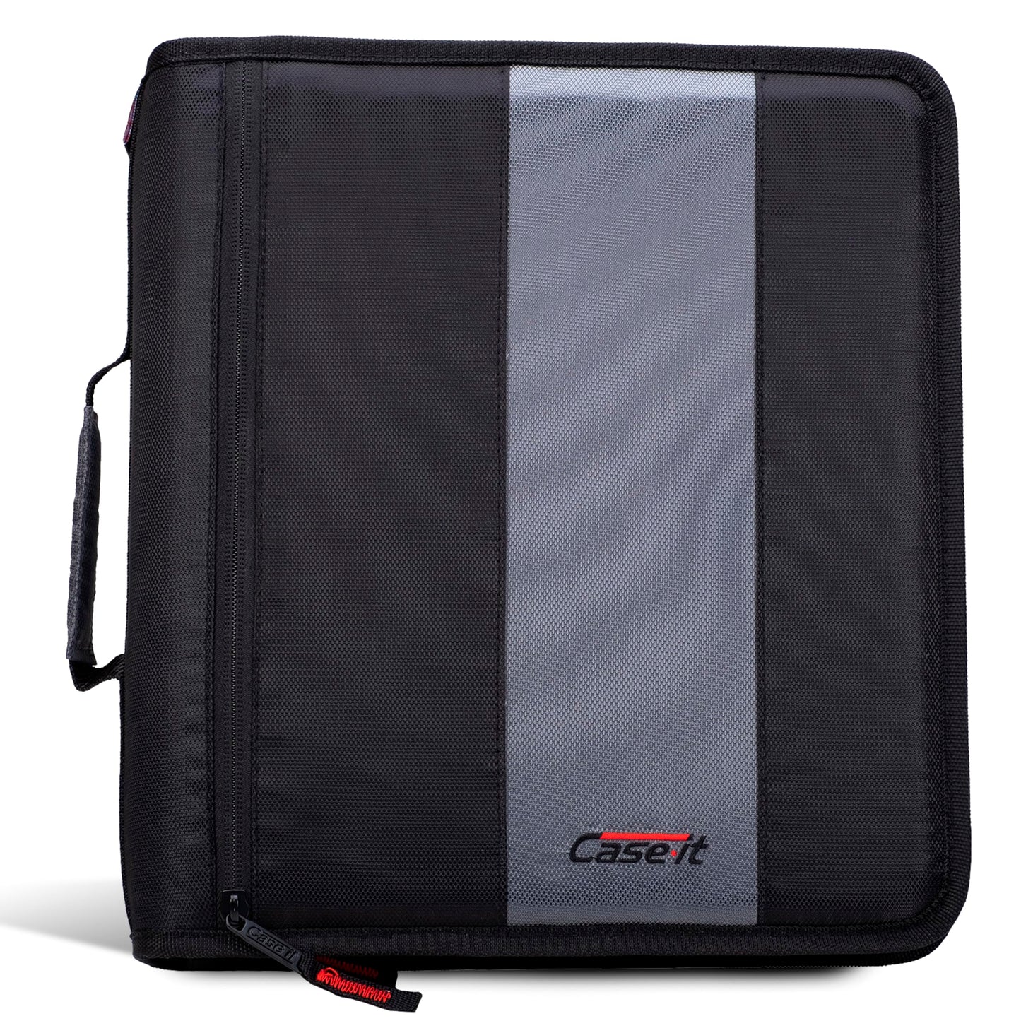 Case-it School Zipper Binder | 2-Inch O-Rings | 350-Sheet | D-251 Jet Black