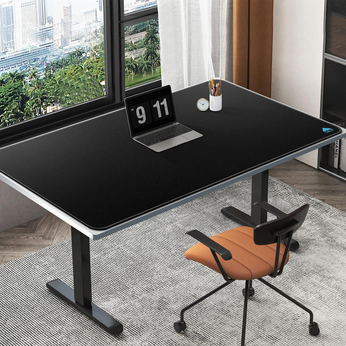 Cacoy 63"x31.5" Super Large Gaming Mouse Pad, Huge Computer Desk Mat, Black
