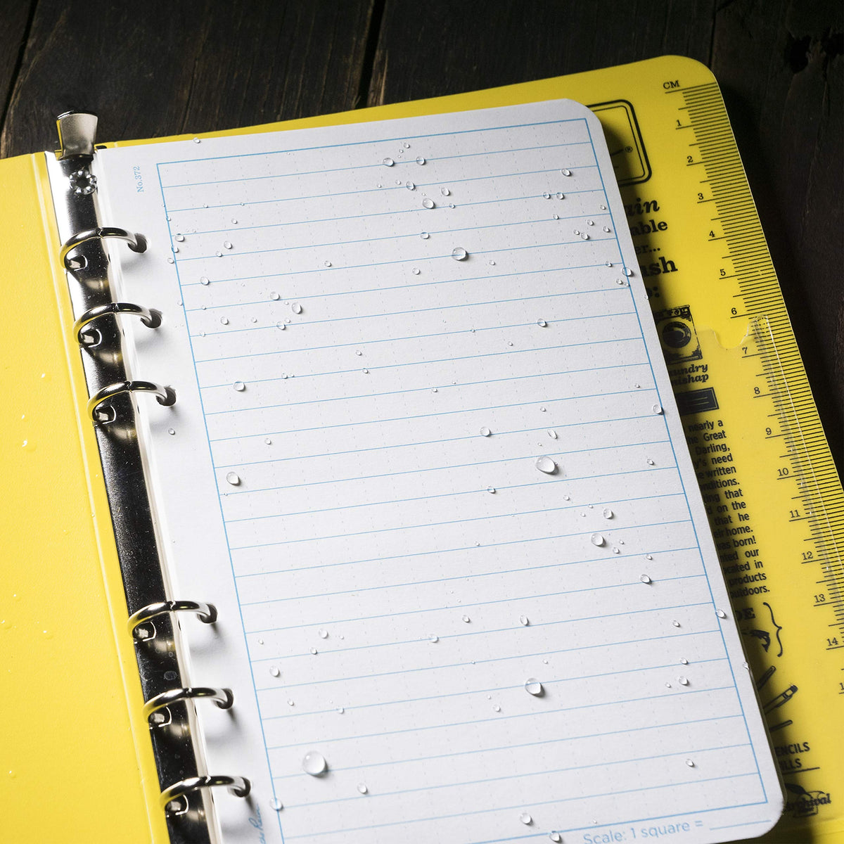 Field Ring Binder, 1/2" Capacity, 7.875 x 5.625 x 0.75, Yellow