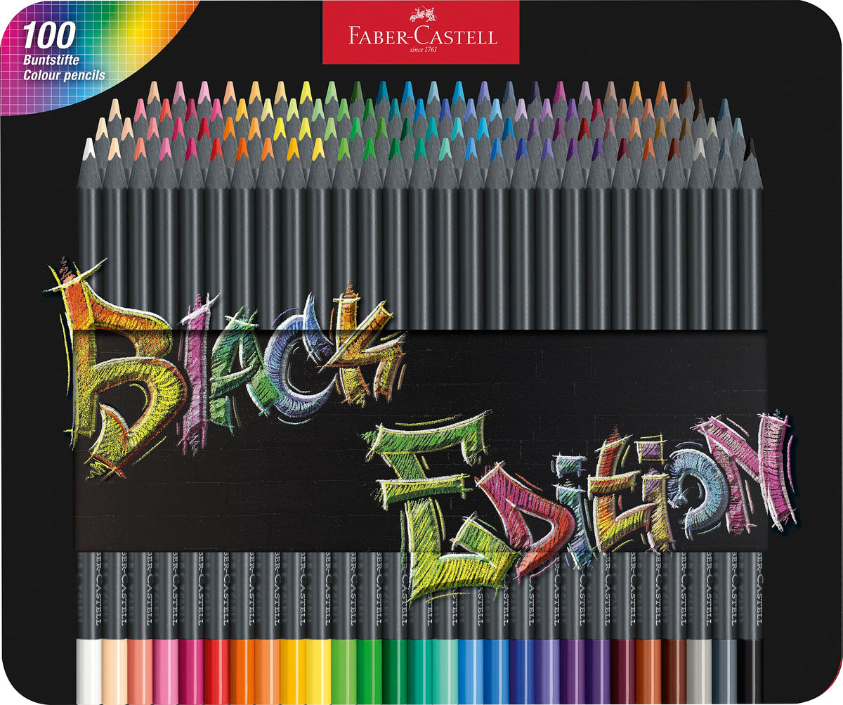 Faber-Castell Black Edition Colored Pencils, 1 Count (Pack of 100)