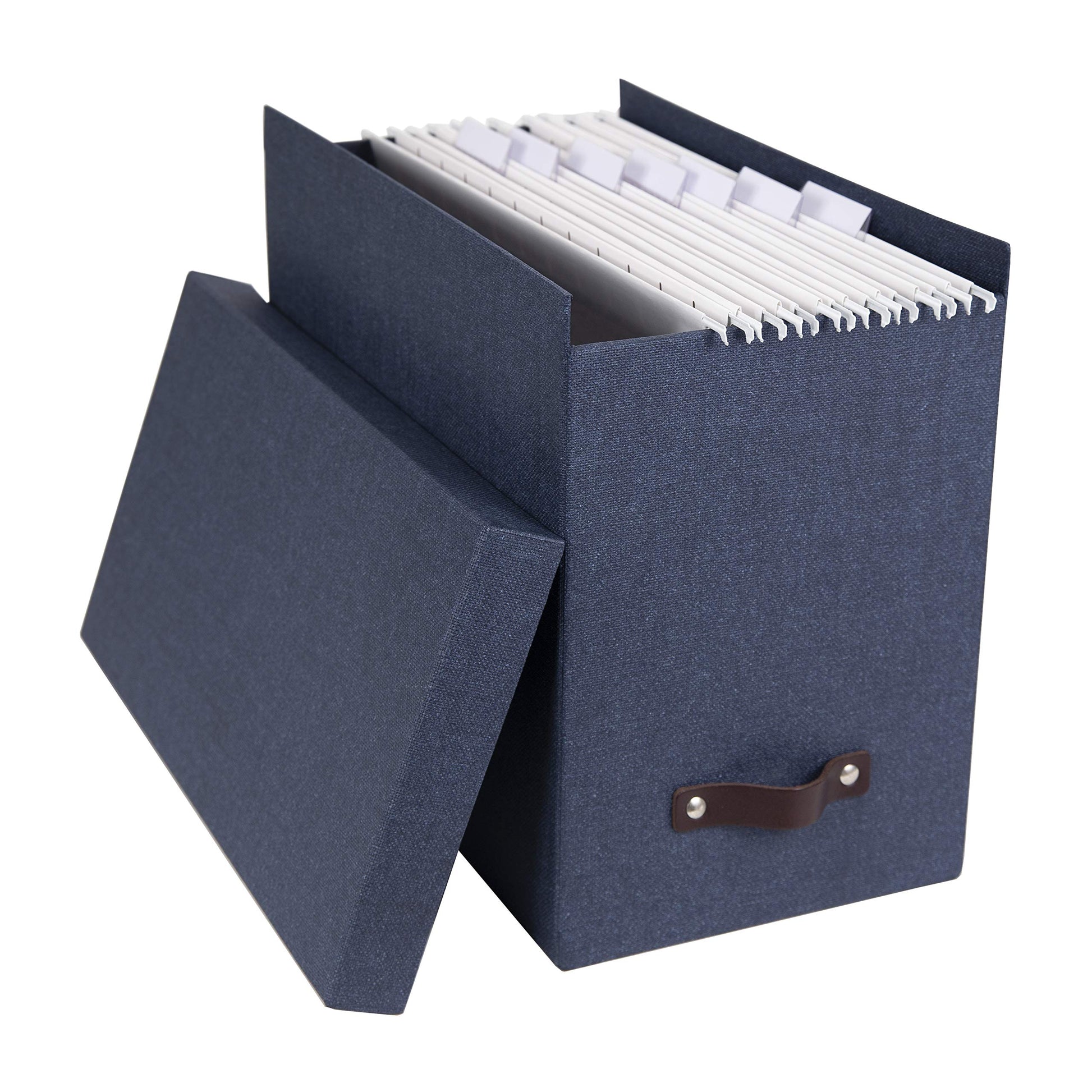 Bigso John Desktop File Box - File Storage Box and Document Organizer for Important Paperwork