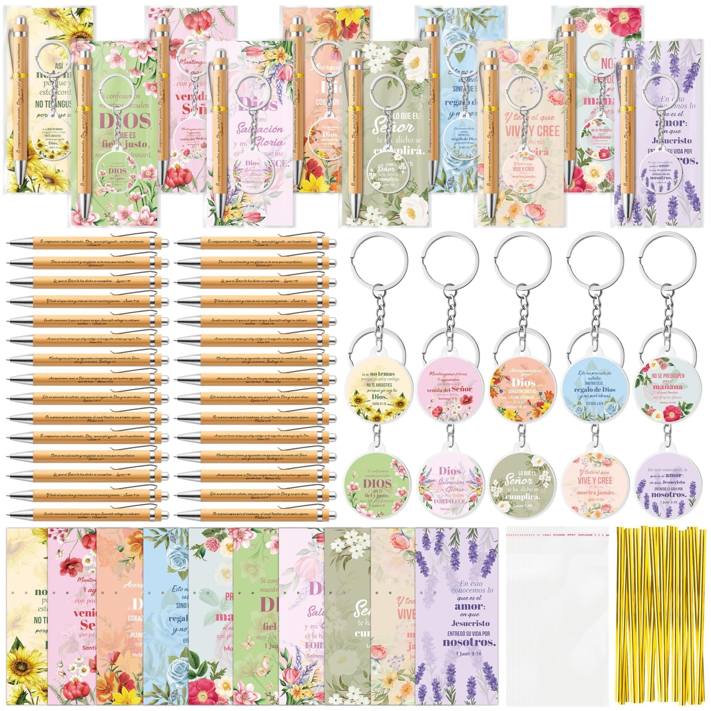 ANGOLIO Spanish Christian Religious Gifts - Back to School Gift 230P Colorful Flower Regalos