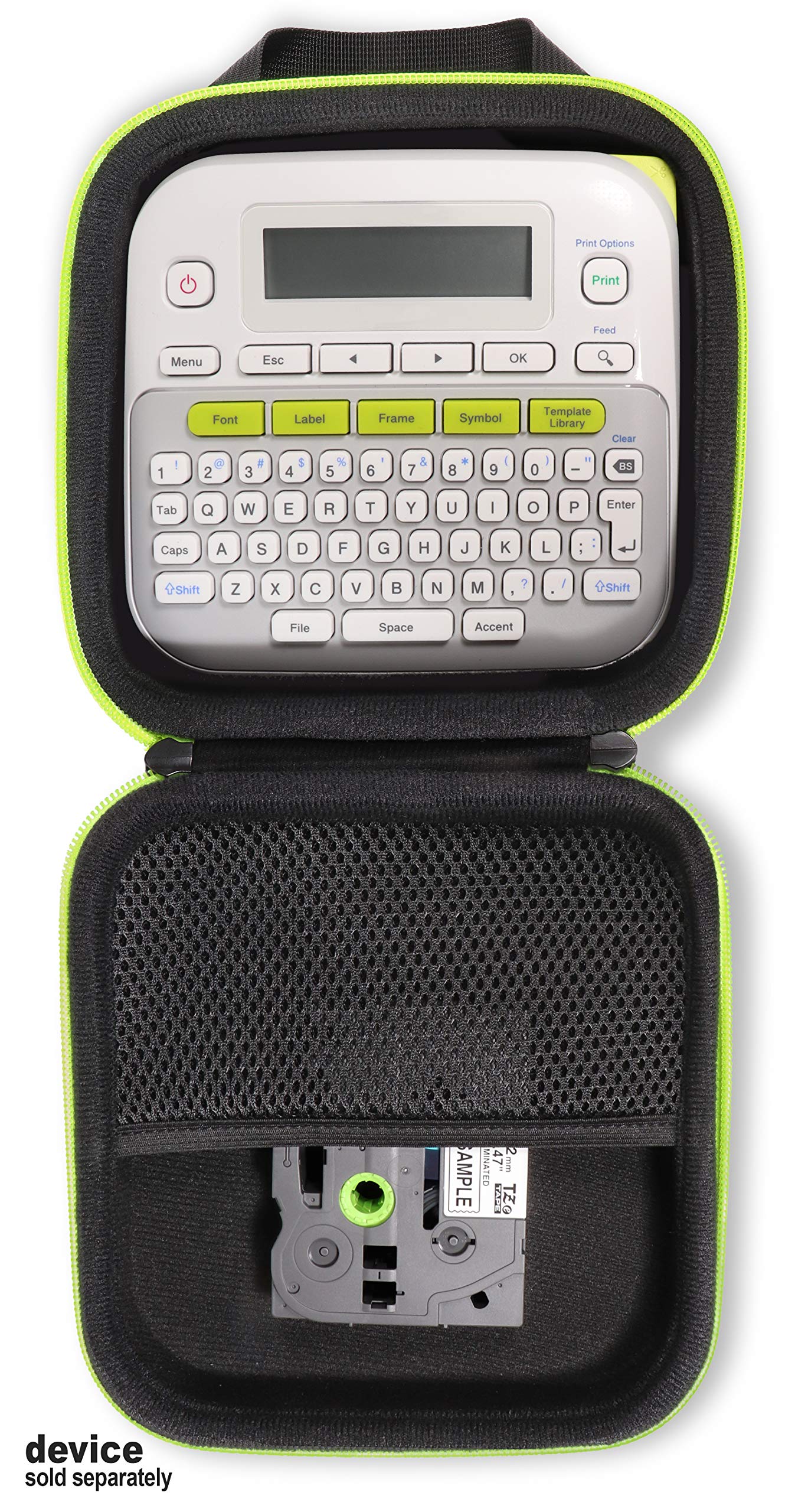 CaseSack Label Maker Case Customized for Brother P-Touch, PTD220, PTD210, Easy-to-Use Label Maker