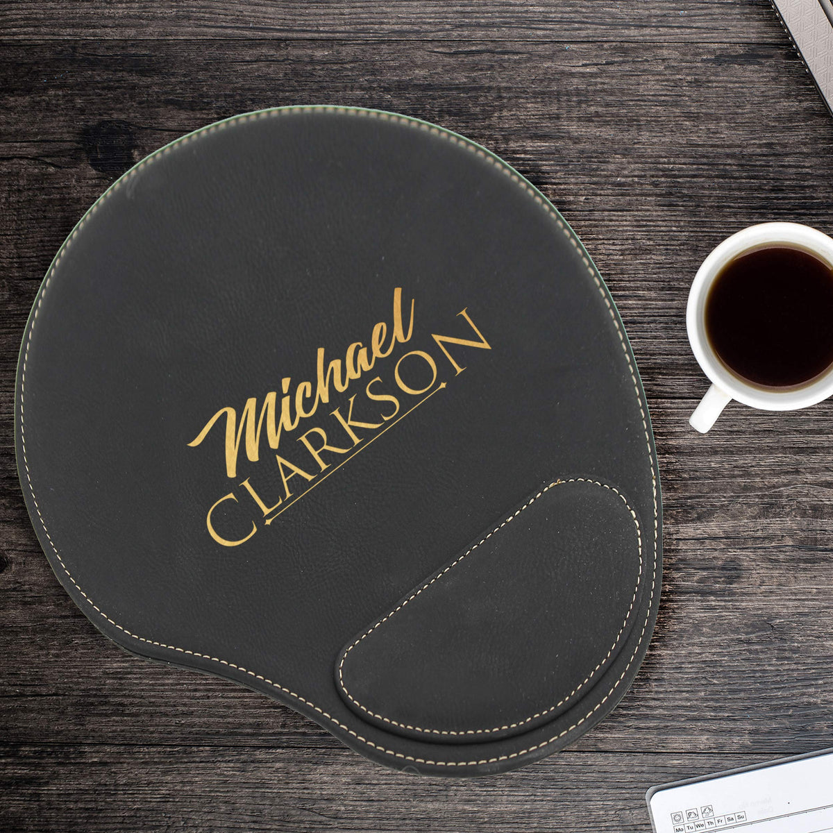 My Personal Memories Custom Engraved and Personalized Mouse Pad with Wrist Rest Desk Accessories