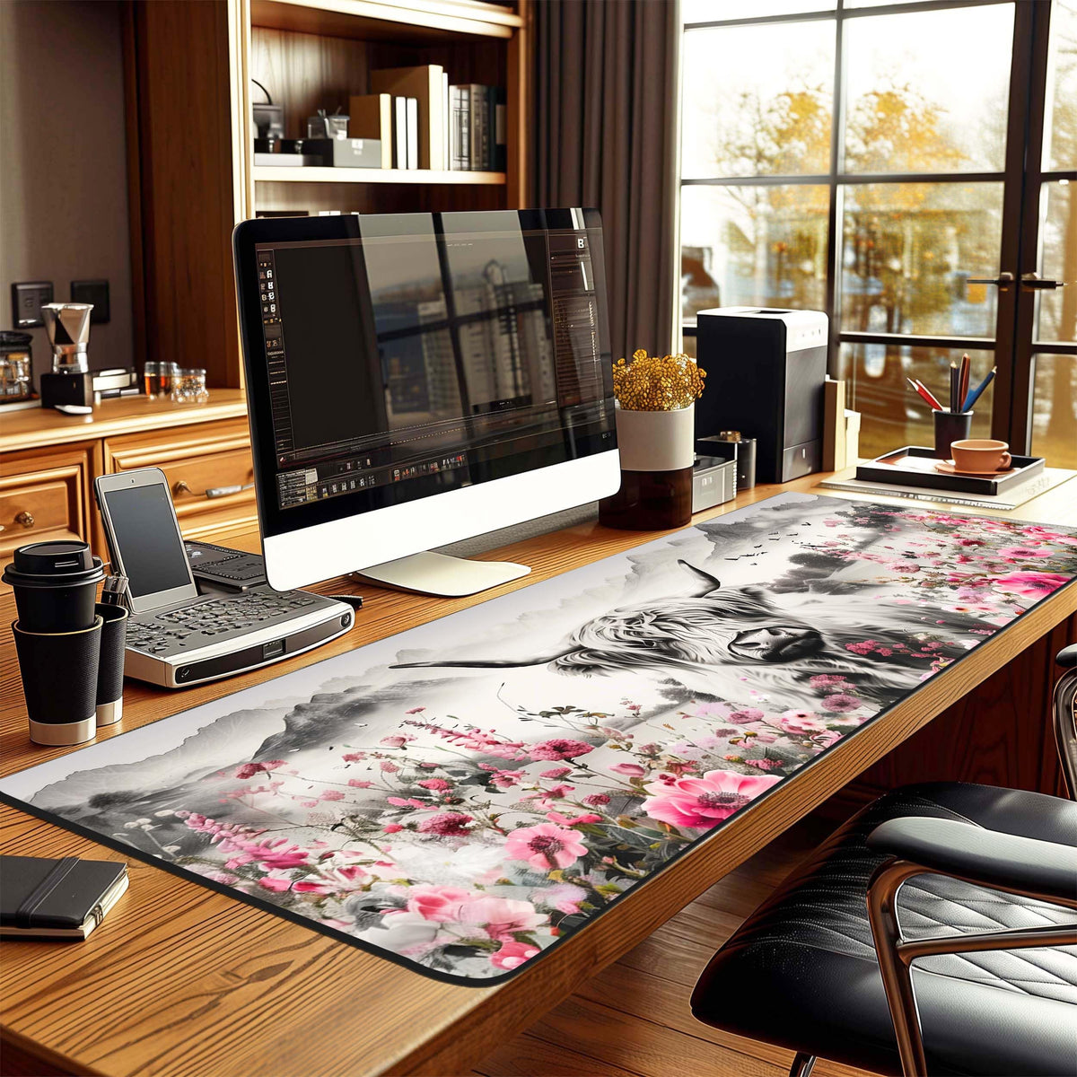 Extra Large Mouse Pad for Desk 35.4 X 15.7 Full Desk Pad for Keyboard and Mouse Mat Desktop Decor