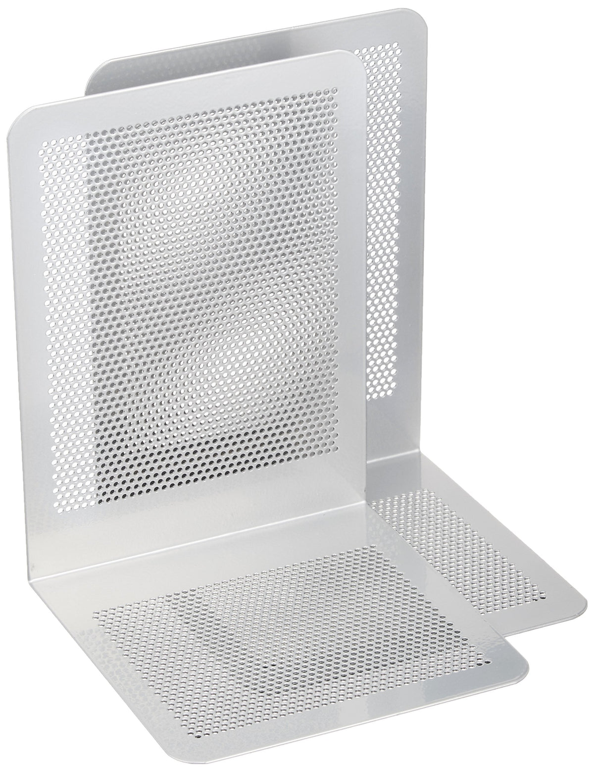 Nakabayashi BE-P301SM Bookend, P Type, L Size, Silver