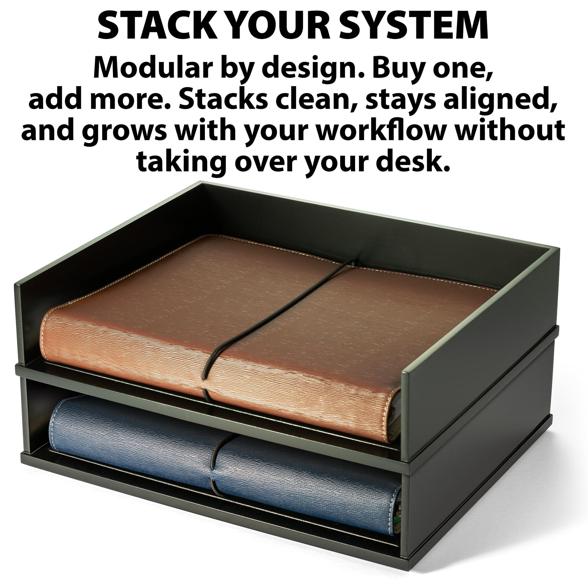 Victor Wood Stacking Letter Tray