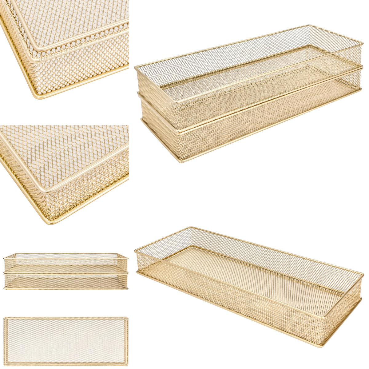 Annova Mesh Stackable Drawer Cabinet and Shelf Organizer Bins Storage Basket School Office Supply