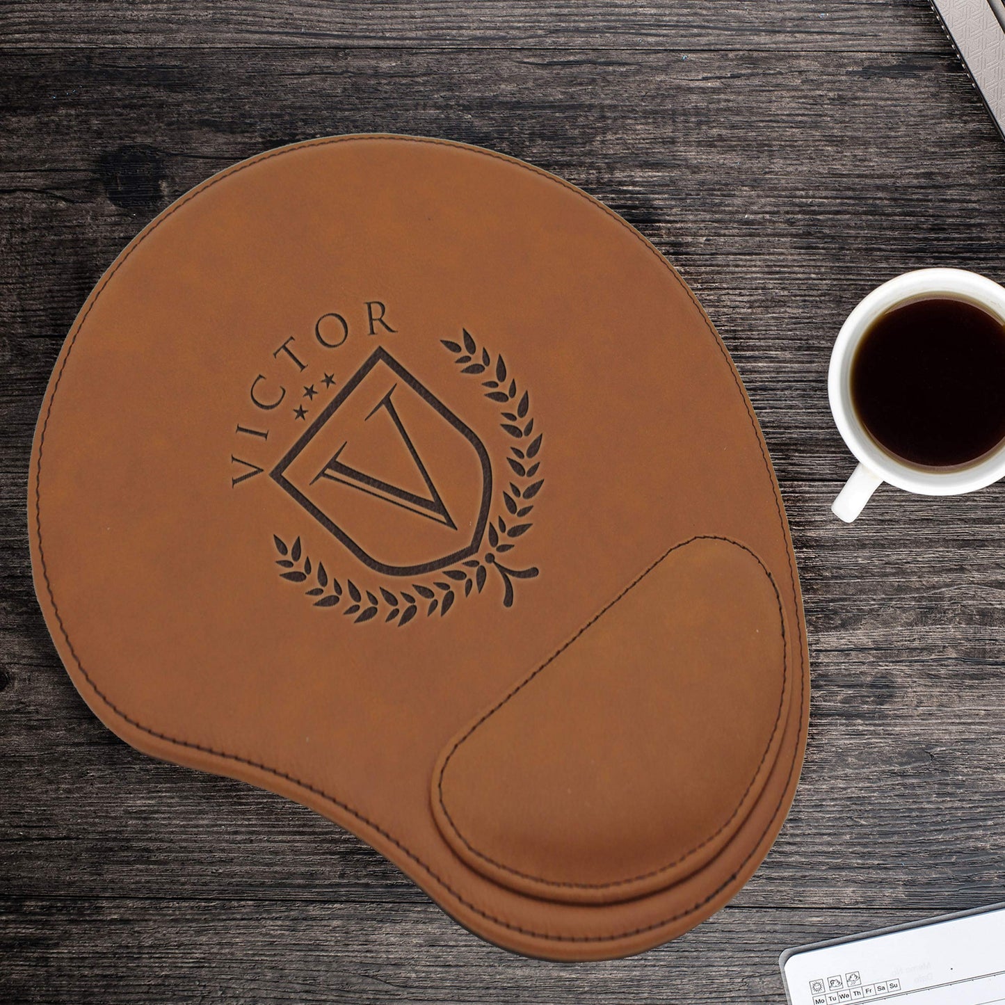 My Personal Memories Custom Engraved and Personalized Mouse Pad with Wrist Rest Desk Accessories