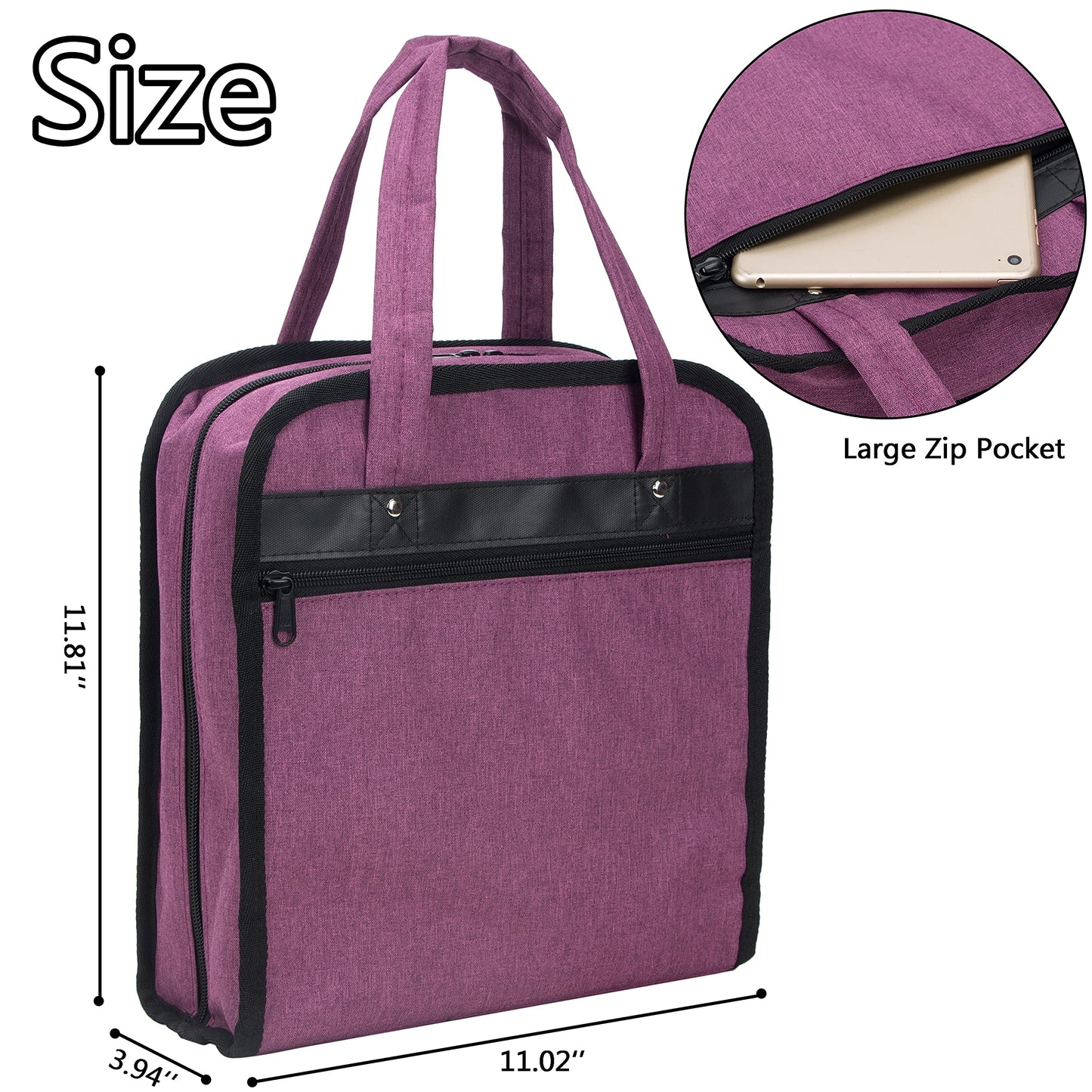 PACMAXI Sewing Accessories Storage Bag, Knitting, Craft Tools