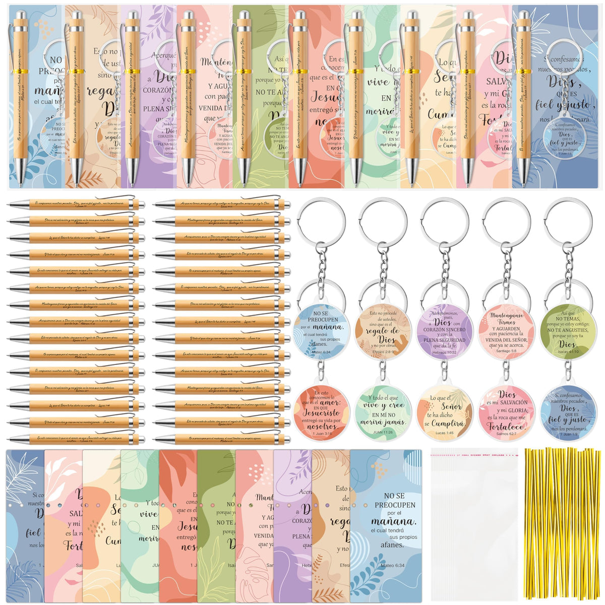 ANGOLIO 230 Spanish Christian Colorful Boho Religious Gifts Bulk Easter Gift Regalos Cristianos En