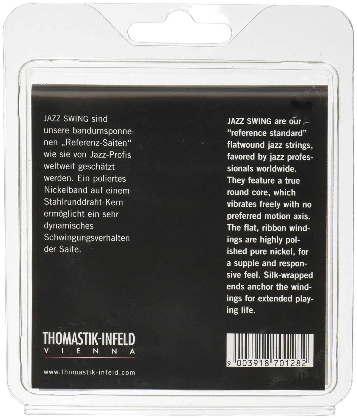 Thomastik-Infeld Jazz Swing Guitar Accessory - Flatwound Acoustic Guitar String for a Rich and Warm