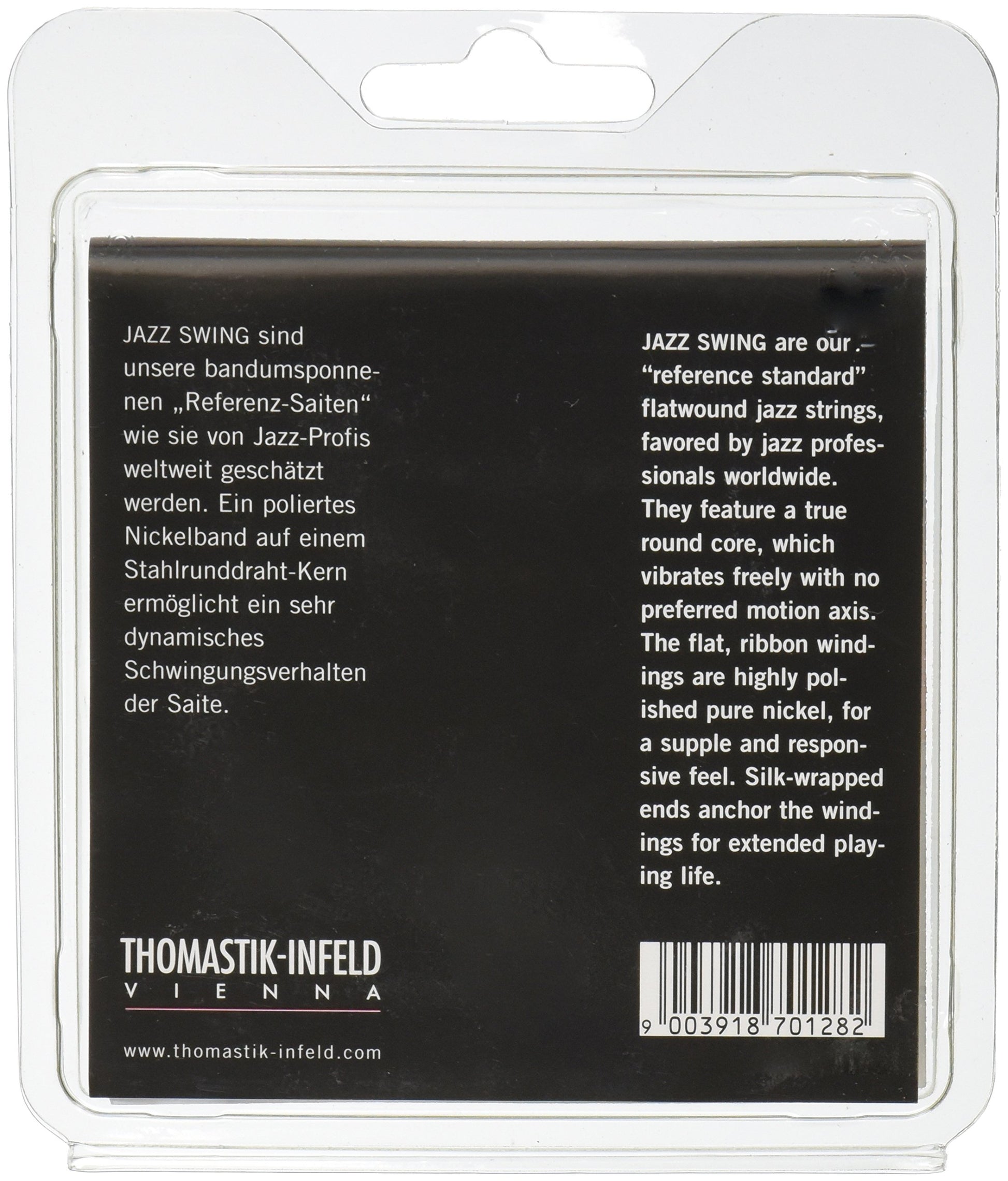 Thomastik-Infeld Jazz Swing Guitar Accessory - Flatwound Acoustic Guitar String for a Rich and Warm