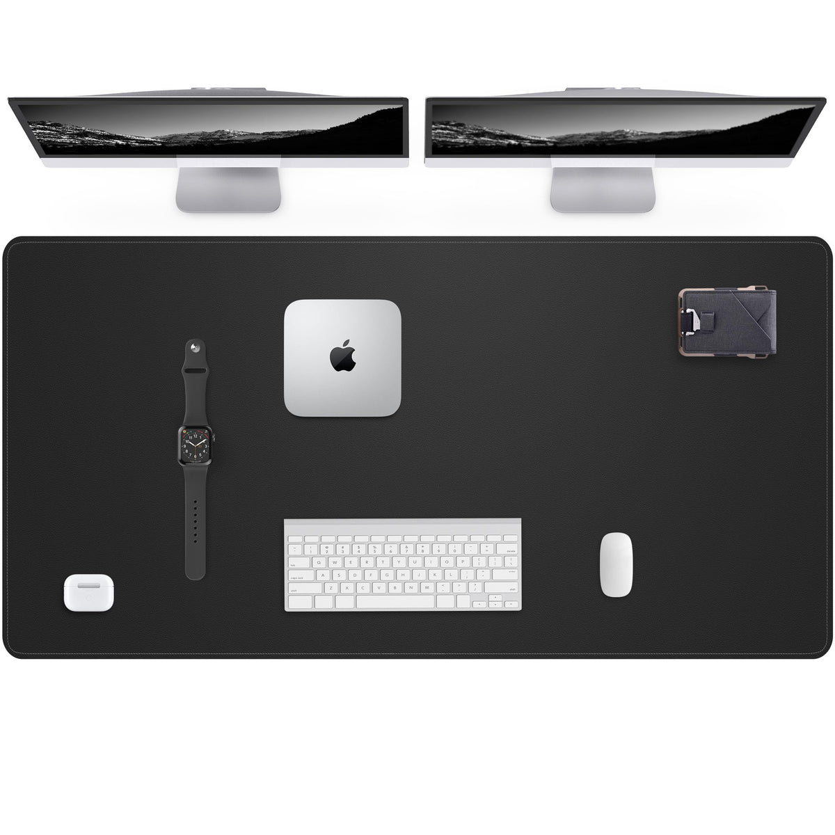 AFIING Leather Desk Pad Protector,48"x24" - Premium Desk Mat, Large Mouse Pad,Non-Slip Desk