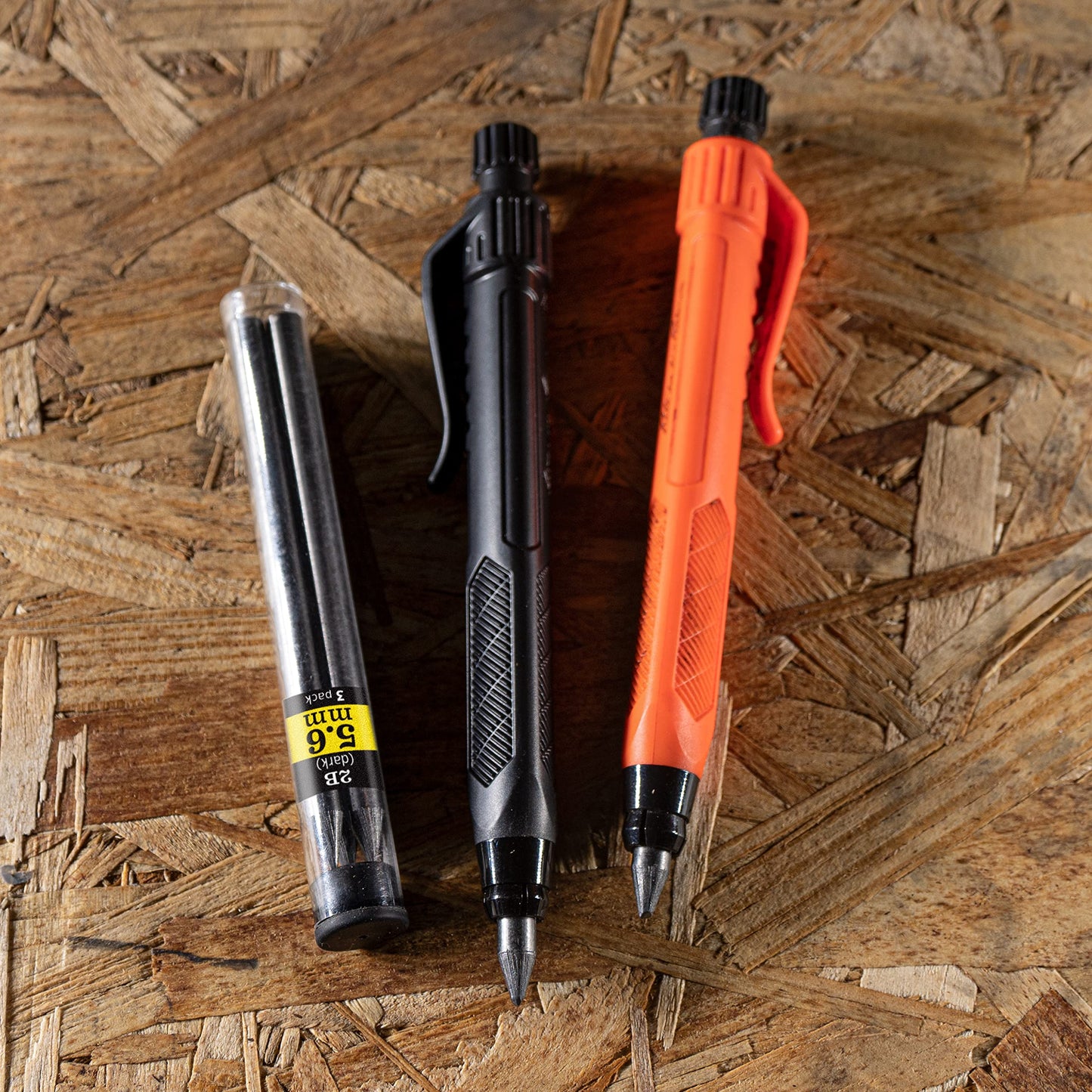 Rite in the Rain Heavy Duty Gravity-Fed Lead Holder Pencil, 5.6mm Dark (2B) Lead, Black and Orange