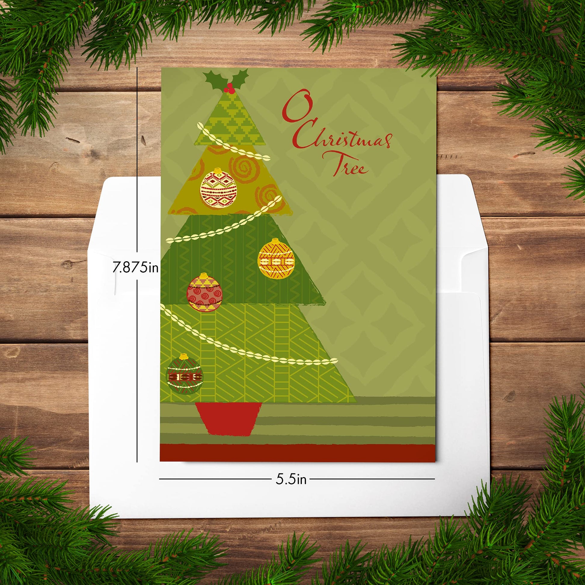 Designer Greetings African-American Heritage Collection Boxed Christmas Cards, O Christmas Tree
